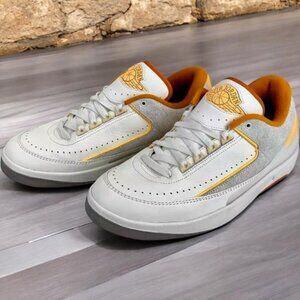 Nike Air Jordan 2 Retro Low 'Craft' Sail Melon Tint Sneaker size M 10 / W 11.5